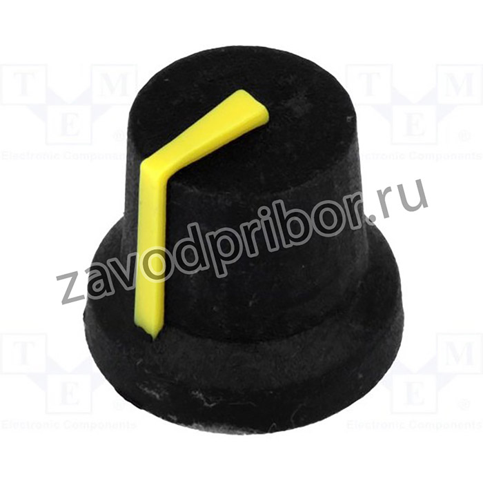 CL170845CR, Ручка, с указателем, резина,пластик, dоси: 6мм, d16,8x14,5мм