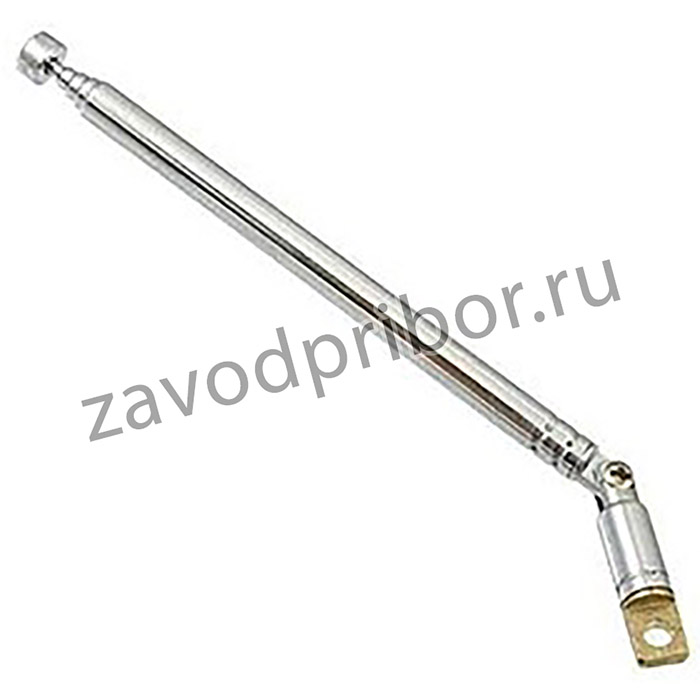 AST-28 D6MM S5 110-320MM, Антенна телескопическая d=6мм, 5 колен, 110/320мм, отверстие 3,1мм, поворотная