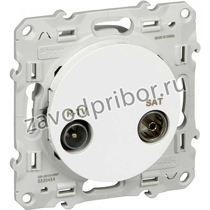 Schneider Electric Odace Бел Розетка R-TV/SAT