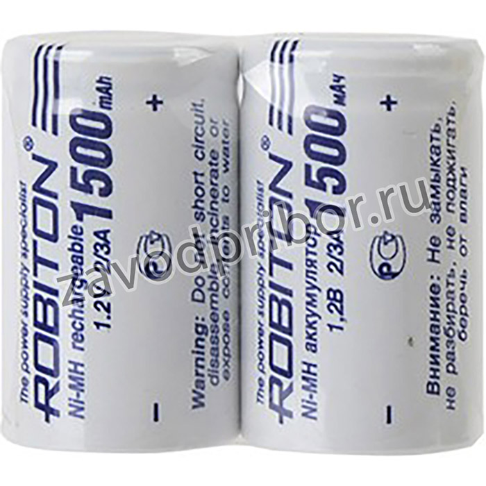 ROBITON 1500MH2/3A-2 SR2, Аккумулятор