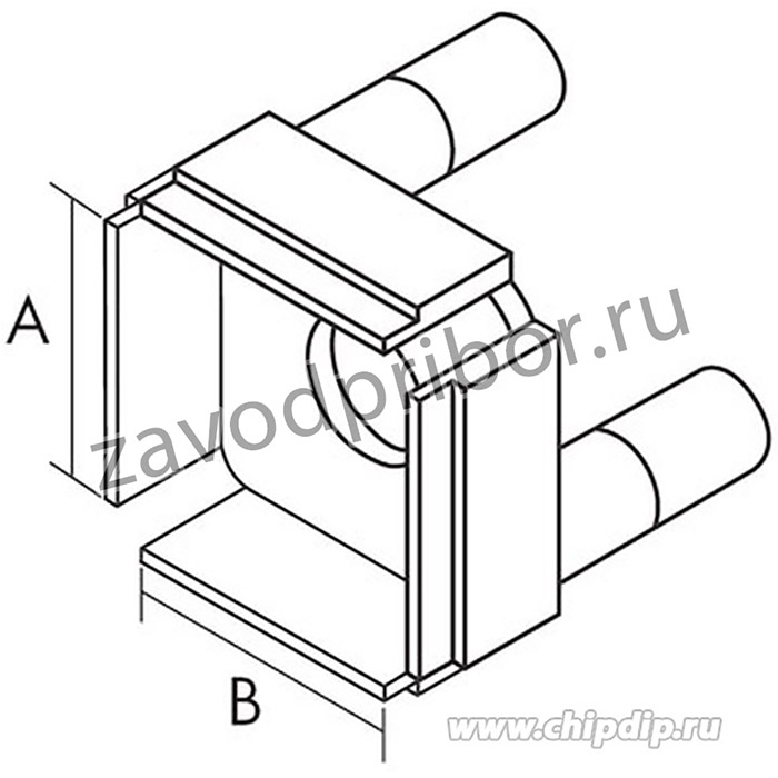 1124-2008, Картридж-наконечник для TP-100, QFP FR3.2, 14х20х2.7мм