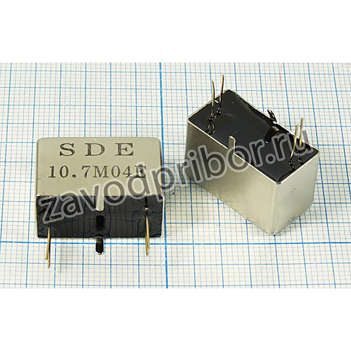 Кварцевый фильтр 10700, 4,0/3 ,Корпус L-3 ,Выводы 4P(2P+2P) ,10,7M04E ,10 порядок ,Полосовой