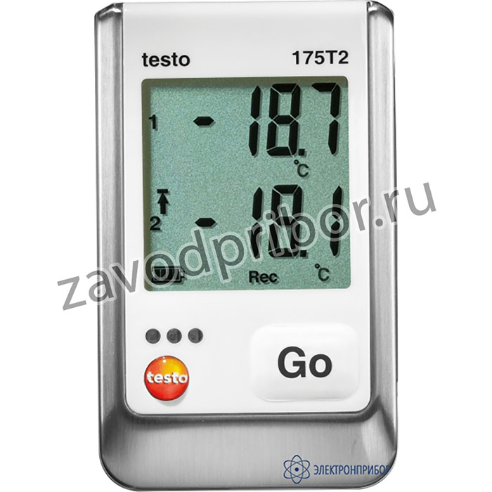 testo 175 T2 — 2х-канальный логгер данных температуры с внутренним сенсором и разъемом для внешнего зонда