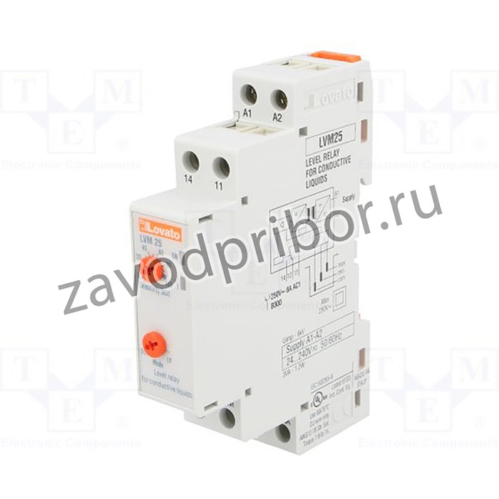 LVM25240, Модуль: реле контроля уровня, уровень проводящей жидкости