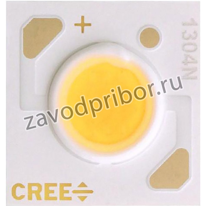 CXA1304-0000-000N00B430G, Светодиод, теплый белый, 80 CRI, 10Вт, 410лм, 100мА, 115°, 36В, 3000К, SMD-2, круглый, плоский