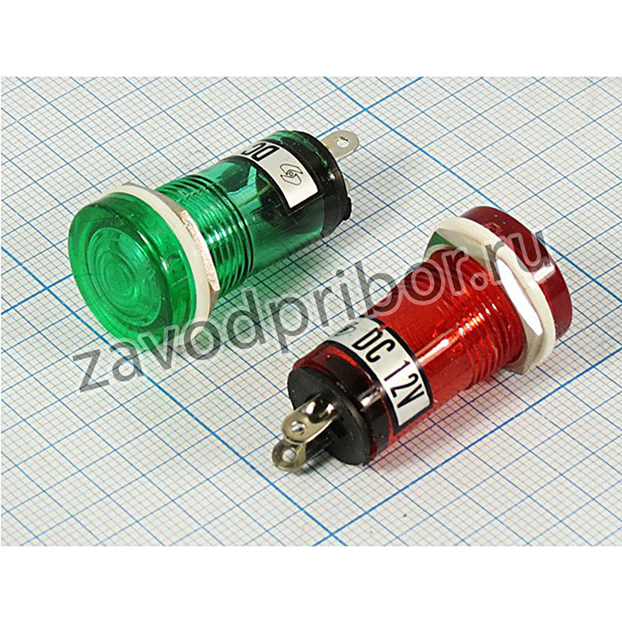 Лампа накаливания в корпусе 12В, размер d15,5x26мм, цвет красный; Л корп 12В\d15,5x26\d19x 5,5\кр\мкд\\ЛН\IL-780P\