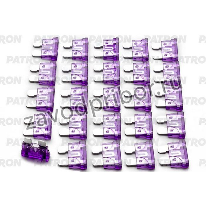 PFS034, Предохранитель пласт.коробка 25шт ATC Fuse 35A фиолетовый