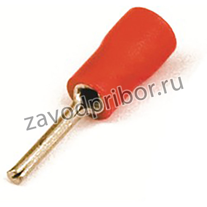 Наконечник изол. штыревой круглый 0.25-1.5кв.мм А=1.7мм B=11.5мм кр. (уп.100шт) DKC 2A1P