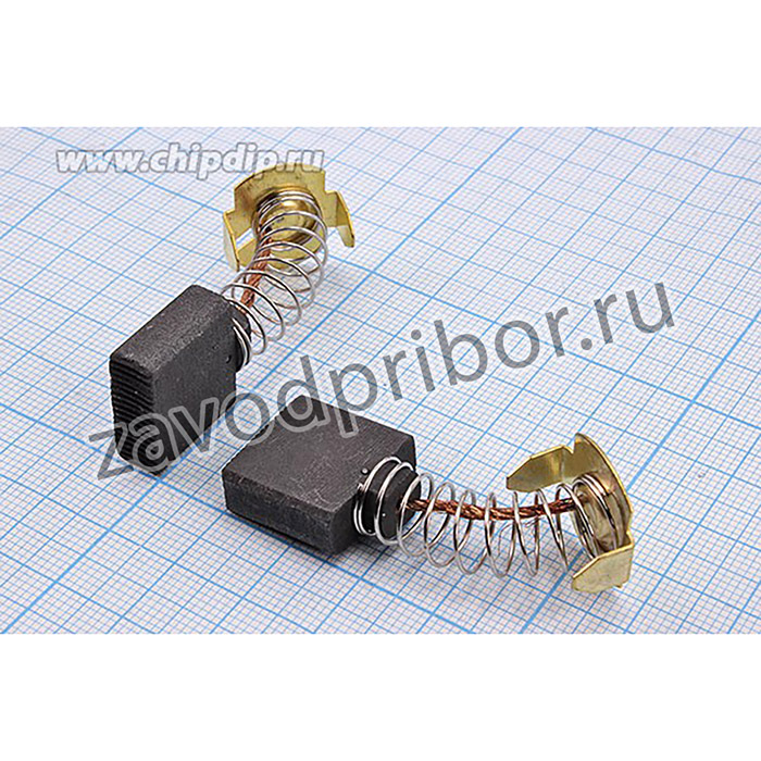 Щетка для двигателей, 7x18x17 мм, для Makita CB144A; двиг щетка\ 7,0x18x17\пруж/ пятак17x19\\CB144A\