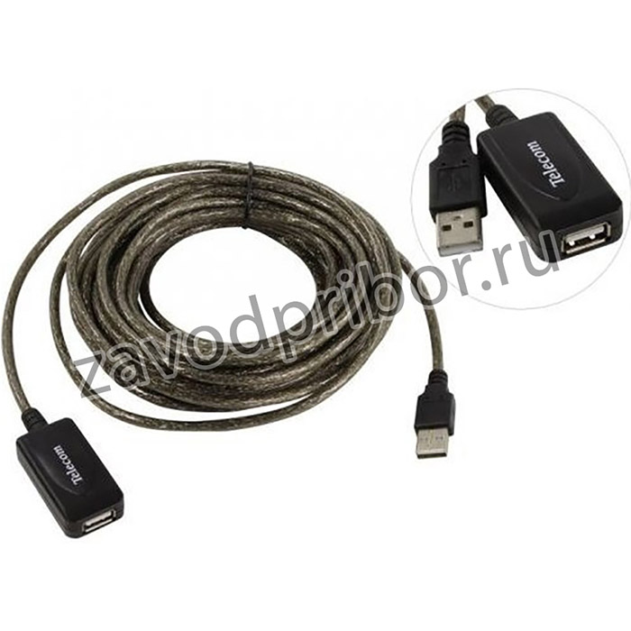 Telecom Кабель USB2.0-repeater, удлинительный активный Am-- Af 10м TUS7049-10M [6926123512029]