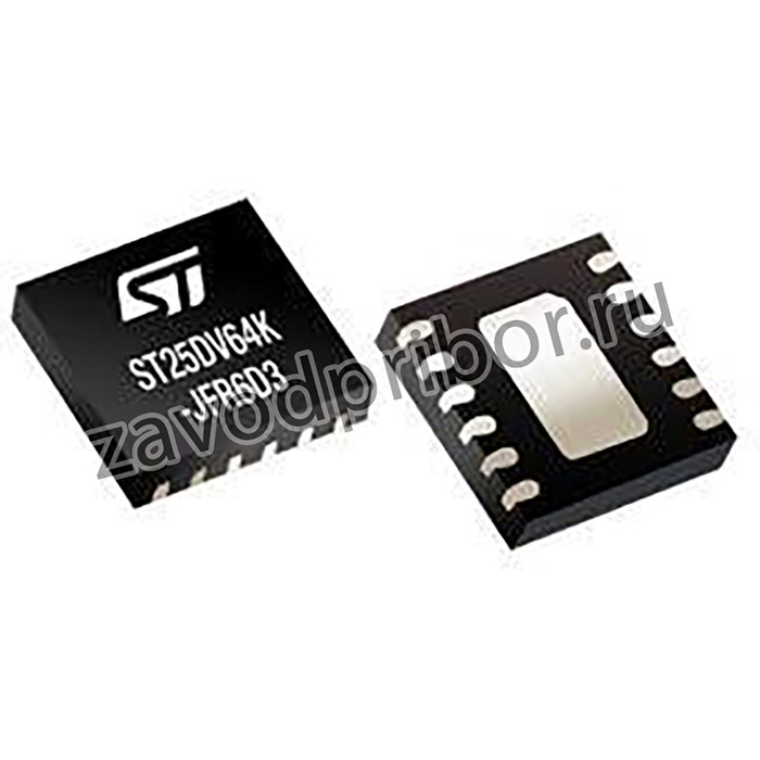 ST25DV64K-JFR6D3, NFC/RFID Tags & Transponders Dynamic NFC/RFID tag IC 64-Kbit EEPROM, and fast transfer mode capability