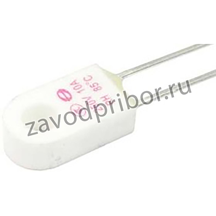 Термопредохранитель +110C, ток 10 А, контакты 2P, размер d4,8, керамика, RH02A110