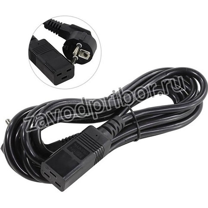 Exegate EP280670RUS Кабель питания ExeGate Power PC19-3P (Евровилка Schuko- С19) VDE-250V-3*1.5mm2, медь, черный, 16А, 3м.