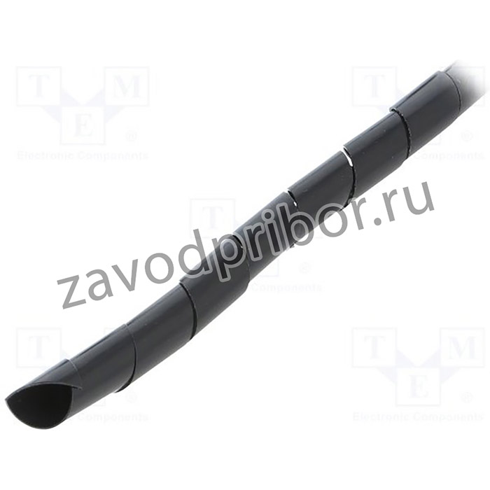 QOLTEC-52255, Лента для кроссировки, dпетли: 16мм, черный, L: 10м