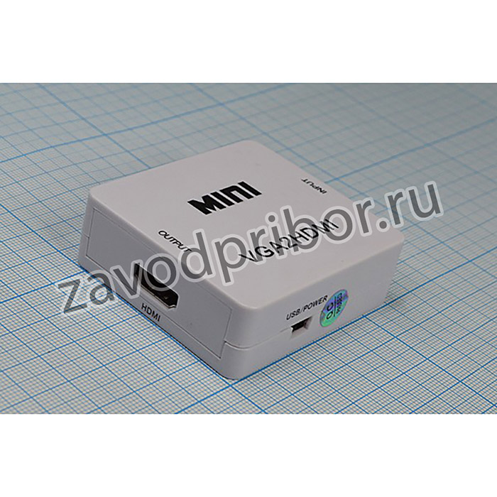 Конвертер HD VIDEO, гнездо DBH15/вход - гнездо HDMI/выход, VGA2HDMI