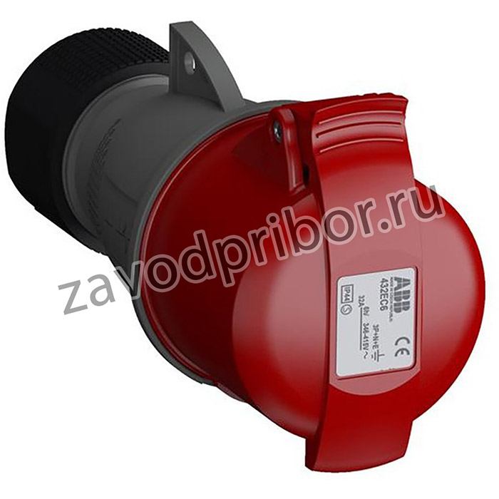 ABB Easy&Safe Розетка кабельная 432EC6,32А,3P+N+E,IP44,6ч