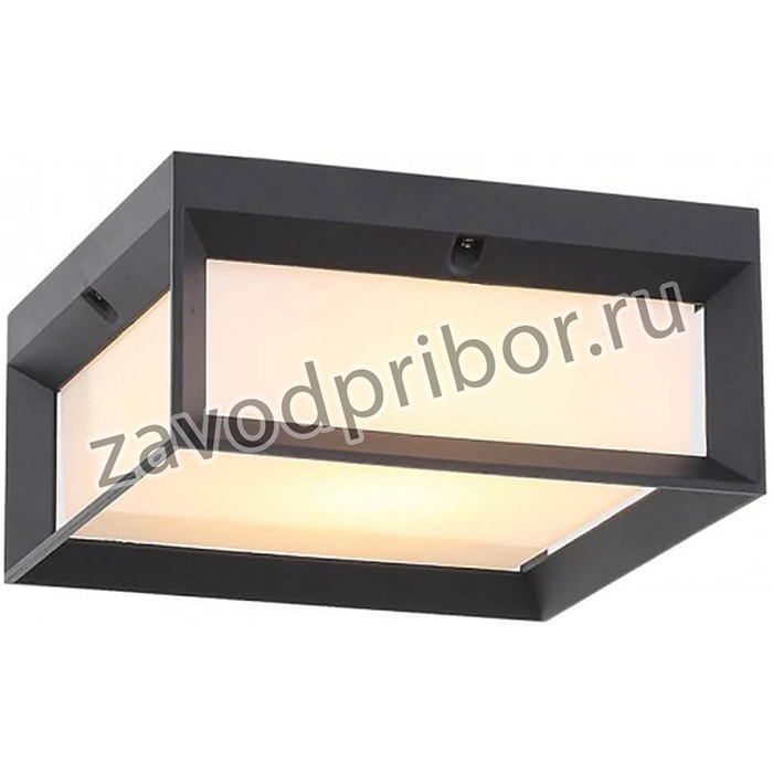 ST LUCE SL077.402.01 Светильник уличный потолочный Черный/Белый LED 1*12W