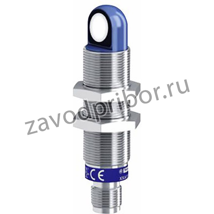 XXA18S1AM12, Ultrasonic Sensor, OsiSense™, M18, Straight, Steel, 1 m, 4.20 mA Output, 24 Vdc, M12 Connector