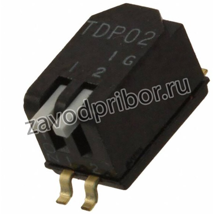 TDP02H1SBD1, Switch DIP OFF ON SPST 2 Extended Piano 0.025A 24VDC Gull Wing 1000Cycles 1.27mm SMD Tube