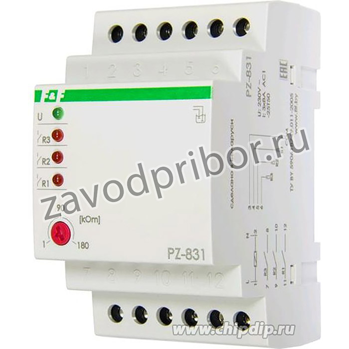 Реле контроля уровня жидкости PZ-831 трехуровневый ЕВРОАВТОМАТИКА