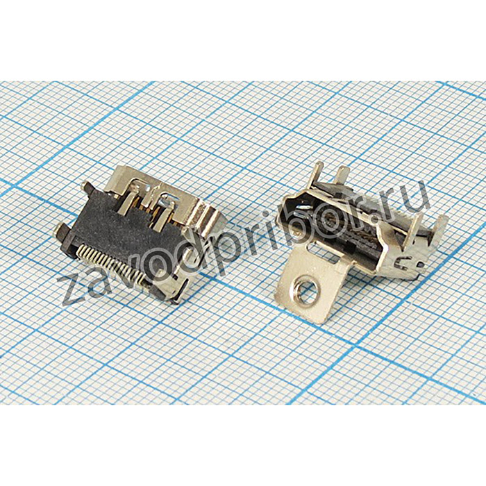 № 2742 гн HDMI\19C4HP\плат SMD\угл 1отв h5,0\HDMI7003; гн HDMI\19C4HP\плат SMD\угл 1отв h5,0\HDMI7003