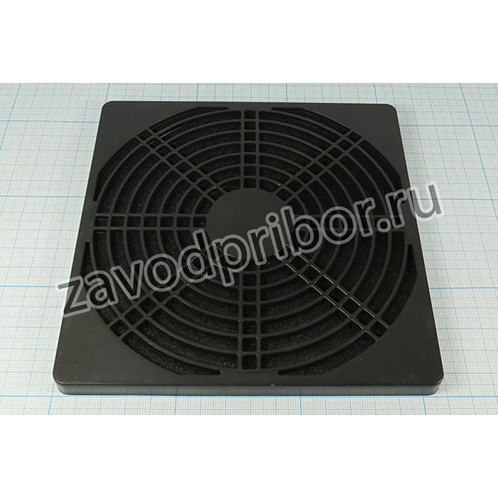 Решетка пластиковая с фильтром для вентилятора 150x150x10, QFGFZ-150