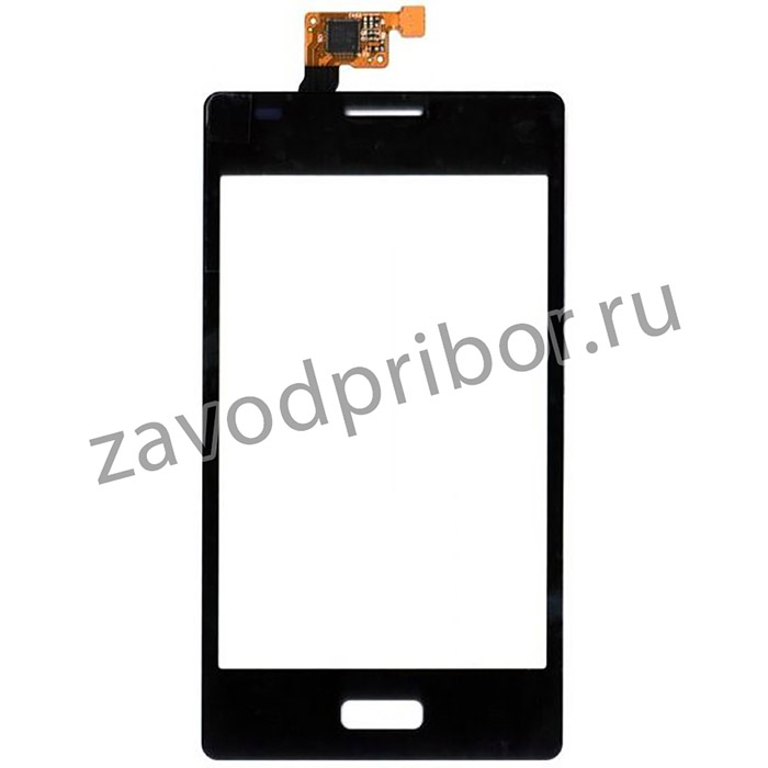 Сенсорное стекло (тачскрин) для LG OPTIMUS L5 E610 Dual E612 черное