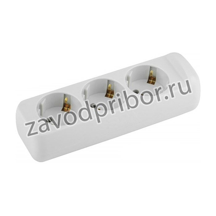 KX-3e (3Z), Колодка электрическая 3-х местная, c заземлением