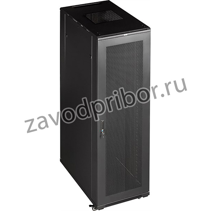 Шкаф Шкаф 19" Business, 37U 600x800, черный, передняя дверь стекло, задняя дверь распашная металл