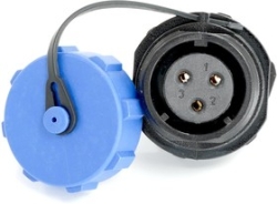 MP007579, Круглый разъем, w/ Cap, MP SP17, Гнездо с Монтажом в Панель, 3 контакт(-ов), Гнездо под Пайку