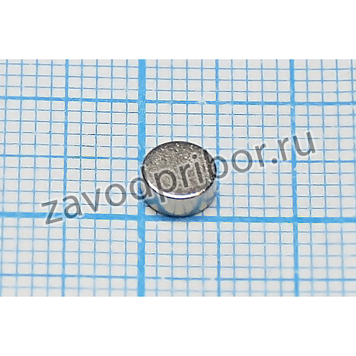 Магнит 5,0x 2,0, цилиндр, рабочая температура -60~80C, Ni, класс N38