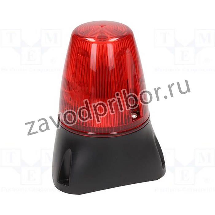 LEDA100-02-02, Сигнализатор: светозвуковой, 20-30ВDC, 20-30ВAC, 8x LED, красный