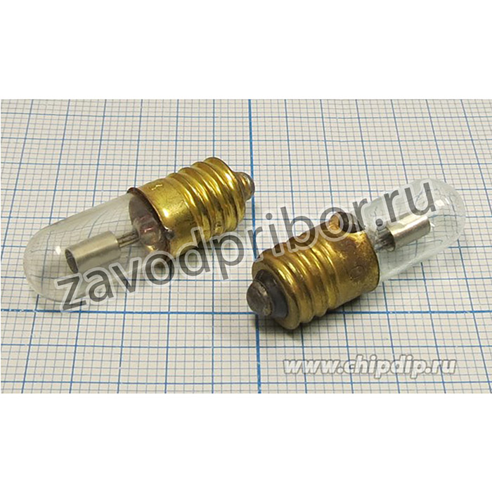 Лампа неоновая с резьбовым цоколем красного свечения; Л \E10/13\ \кр\\ 9 x30\ГР\ТН-0,3-3\постоянн ток