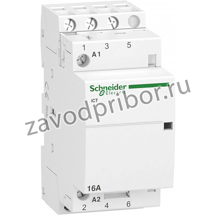Schneider Electric Acti 9 iCT16A Контактор модульный 3НО 220/240В АС