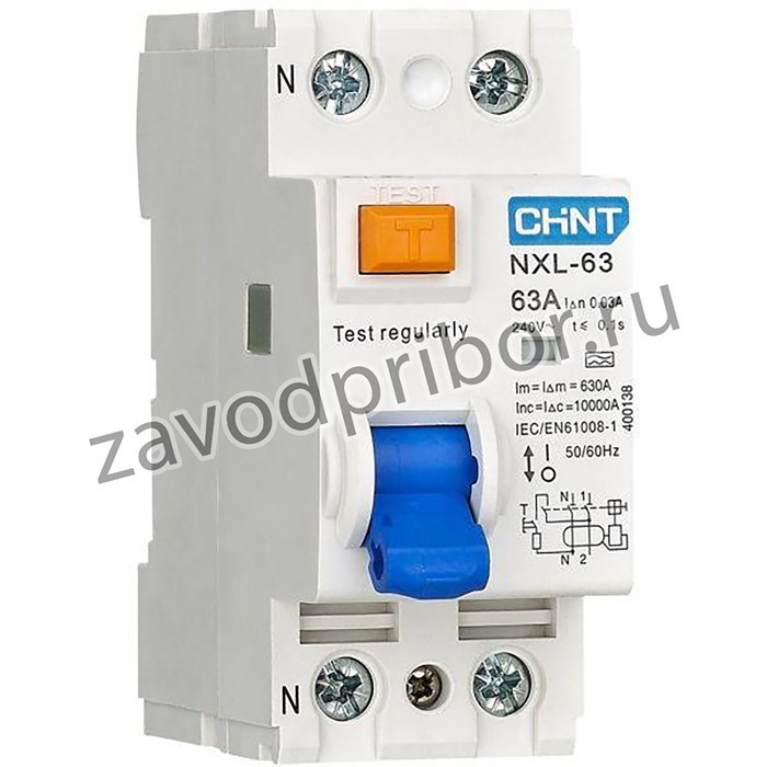 Выключатель дифференциального тока (УЗО) 1п+N 32А 30мА тип AC 6кА NXL-63 (R) CHINT 280722