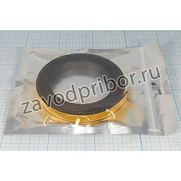 Магнит 12,7x 1,5x 3,00м, лента, -25~70C, тип Б, клеящий слой