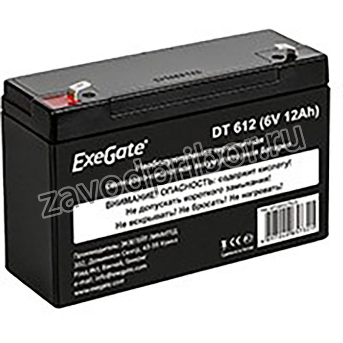 АКБ ExeGate DT 612 (6V 12Ah, клеммы F1)