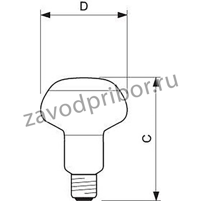 Лампа накаливания Refl NR80 60W E27 230V Green (зелен.) Philips 871150006653415