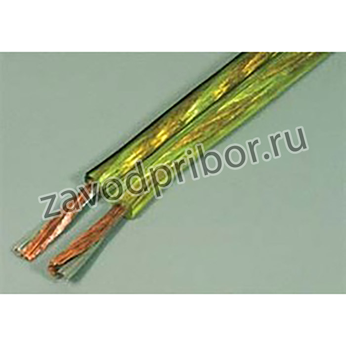 Кабель аудио, 2x1,5, желтый прозрачный, SCT-15; каб аудио\2x1,5\жел пр\SCT-15