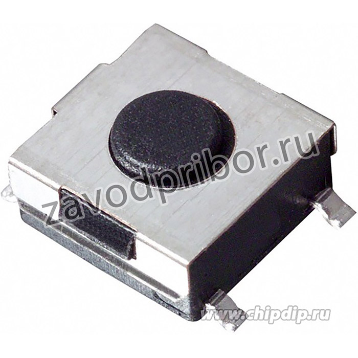 1-1437565-7, Switch Tactile OFF (ON) SPST Round Button Gull Wing 0.05A 24VDC 2.55N SMD Loose