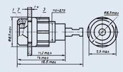 Г1.6 гнездо (синий)