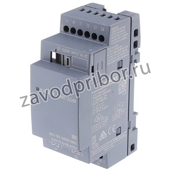 6ED1055-1MB00-0BA2, Расширительный модуль, I/O, цифровой, LOGO! серия 8, DM8, 12В до 24В, реле, 4 входов, 4 выходов