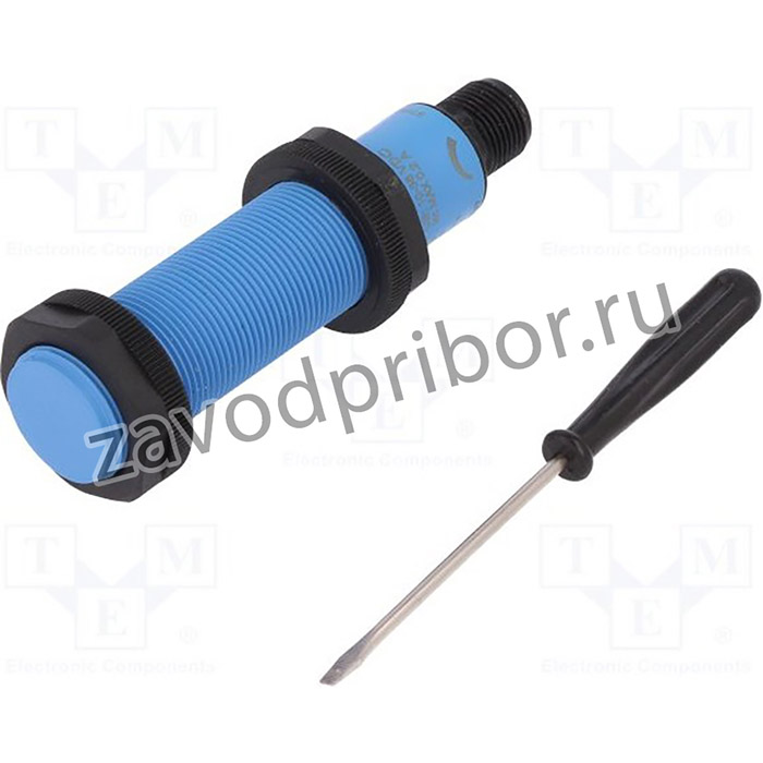 CM18-08BNP-EC1, Датчик: емкостный, Дальность: 3-8мм, Конф.выхода: NPN / NO + NC