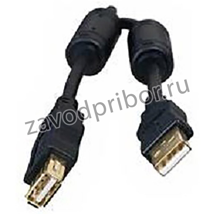 Bion Кабель удлинительный USB 2.0 A-A (m-f), позолоченные контакты, ферритовые кольца, 3м, черный [BXP-CCF-USB2-AMAF-030]