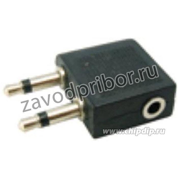 NP-600, Переходник аудио 2х3.5мм моно (штекер)/3.5мм стерео (гнездо)