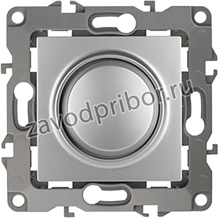 12-4101-03 ЭРА Светорегулятор поворотно-нажимной, 400ВА 230В, IP20, Эра12, алюминий Б0014737