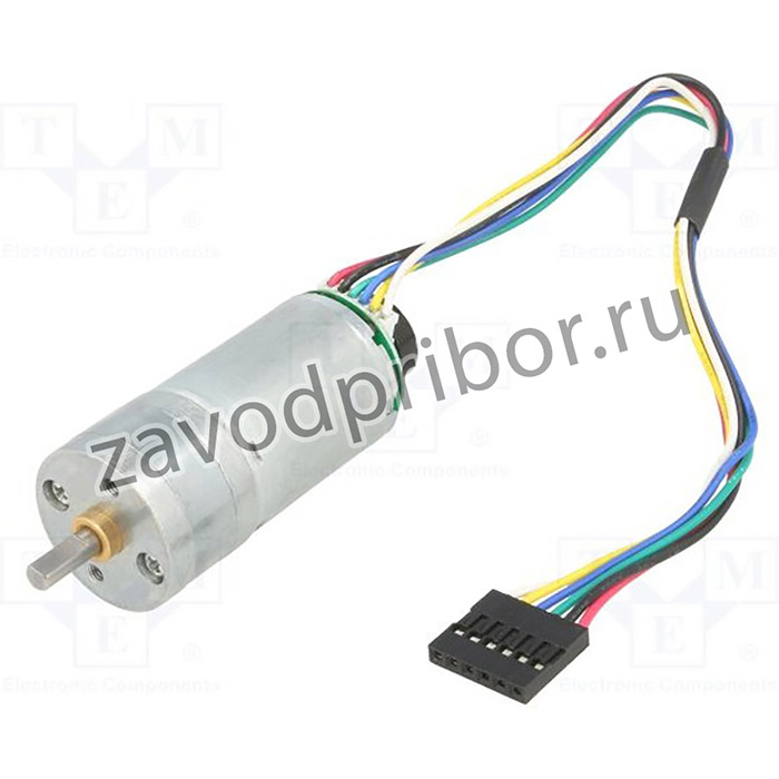 POLOLU-2282, Двигатель: DC, с редуктором, LP, 6ВDC, 2,4А, Ось: D профиль, 9,7: 1
