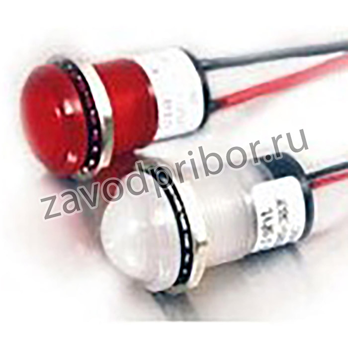657-1504-103F, LED Panel Mount Indicator Uni-Color Red 2-Pin
