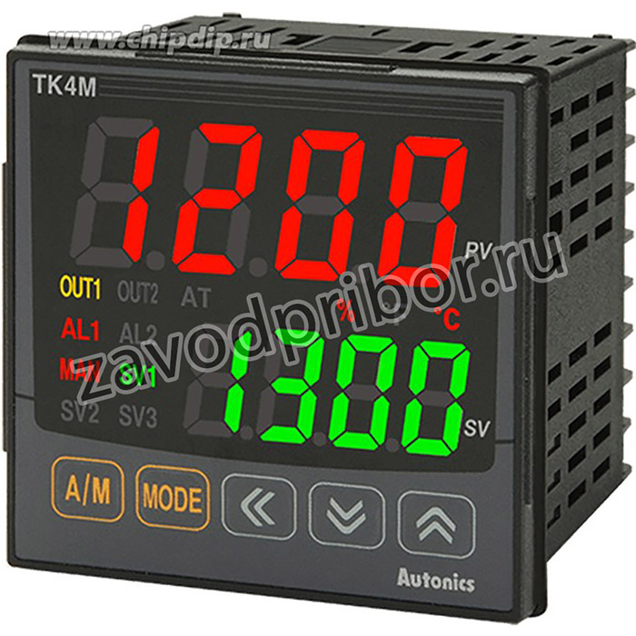 TK4M-24RR 100-240 VAC Температурный контроллер, DIN 72х72 мм, 2 аварийный выход, 1 релейный контактный выход, релейный контактный выход 2