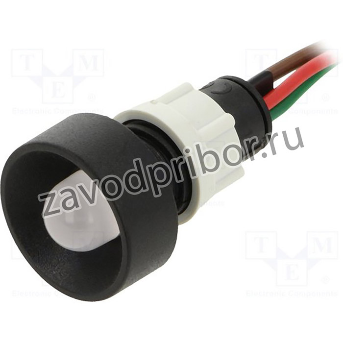 LRG-D10-24AC/DCWK, Индикат.лампа: LED, вогнутый, 24ВDC, 24ВAC, Отв: d13мм, IP40